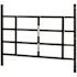 Segal 31 in. to 54 in. x 21-1/2 in. Steel Black 4-Bar Fixed Window Guard NON-EGRESS