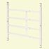 Segal 15 in. to 22 in.W x 21 in. H height Carbon Steel, Fixed 4-Bar Window Guard, White