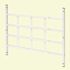 Segal 31 in. x 54 in. x 21-1/2 in. Fixed Window Guard, Steel 4-Bar White, Non-Egress