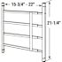 Segal 14 in. to 22 in. W x 21 in. H Carbon Steel Fixed 4-Bar Window Guard, Black