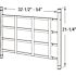 Segal 32-1/2 in. to 54 in. W x 16 in. H, Carbon Steel Fixed 4-Bar Window Guard, Black