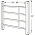 Segal 21 in. Carbon Steel Black Operable 4-Bar Window Grill