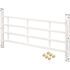 Segal 31 in. to 54 in. Wx 21 in. H Painted Carbon Steel Hinged 4-Bar Window Guard, White
