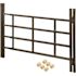 Segal 22 in. to 38 in.W x 21 in. H high Carbon Steel, Fixed 4-Bar Window Guard, Black (Width Expandable)
