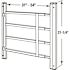 Segal 31 in. to 54 in. W x 21 in. H Painted Carbon Steel Hinged 4-Bar Window Guard, Black