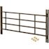 Segal 31 in. to 54 in. W x 21 in. H Painted Carbon Steel Hinged 4-Bar Window Guard, Black