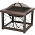 Fire Sense Hammer Tone Bronze Cocktail Table Fire Pit