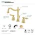 Kingston Brass Victorian 8 in. Widespread 2-Handle Bathroom Faucet in Polished Brass