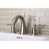 Kingston Brass 8 in. Widespread 2-Handle Mid-Arc Bathroom Faucet in Brushed Nickel