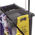 Carlisle Long Platform Gray Polyethylene Janitors Cart with 5th Wheel