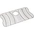 Elkay Lustertone 14.8125 in. x 26.5 in. Bottom Grid for Kitchen Sink in Stainless Steel