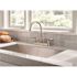 Delta Foundations 2-Handle Standard Kitchen Faucet in Stainless
