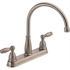 Delta Foundations 2-Handle Standard Kitchen Faucet in Stainless