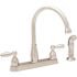 Delta Foundations 2-Handle Standard Kitchen Faucet with Side Sprayer in Stainless