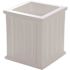 Mayne Cape Cod 16 in. Square Self-Watering White Polyethylene Planter