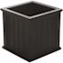 Mayne Cape Cod 20 in Square Self-Watering Black Polyethylene Planter