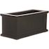 Mayne Cape Cod 24 in. x 11 in. Self-Watering Black Polyethylene Planter