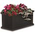 Mayne Cape Cod 24 in. x 11 in. Self-Watering Black Polyethylene Planter