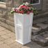 Mayne Cape Cod 32 in. Tall Self-Watering White Polyethylene Planter
