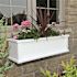 Mayne Cape Cod 36 in. x 11 in. Self-Watering White Polyethylene Window Box