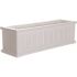 Mayne Cape Cod 36 in. x 11 in. Self-Watering White Polyethylene Window Box