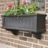 Mayne Cape Cod 36 in. x 11 in. Self-Watering Black Polyethylene Window Box