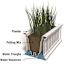 Mayne Cape Cod 48 in. x 11 in. Self-Watering Black Polyethylene Window Box