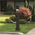 Mayne Manchester Decorative Polyethylene Mailbox Post, Black