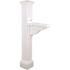 Mayne Manchester Decorative Polyethylene Mailbox Post, White