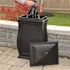 Mayne Mansfield 22 Gal. Polyethylene Black Storage Bin