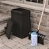 Mayne Mansfield 22 Gal. Polyethylene Black Storage Bin