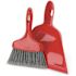 Libman 10 in. Red Dust Pan with Whisk Broom (Case of 6)