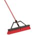 Libman 24 in. High Power Multi-Surface Push Broom Set with Brace and 60 in. Steel Handle