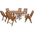 Trex Outdoor Furniture Yacht Club Tree House 7-Piece High Back Plastic Outdoor Patio Dining Set