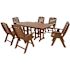 Trex Outdoor Furniture Yacht Club Vintage Lantern 7-Piece High Back Plastic Outdoor Patio Dining Set