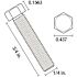 Everbilt 1/4 in.-20 x 3/4 in. Zinc Plated Hex Bolt (100-Pack)