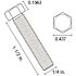 Everbilt 1/4 in.-20 x 1-1/2 in. Zinc Plated Hex Bolt (100-Pack)