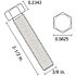 Everbilt 3/8 in.-16 x 2-1/2 in. Zinc Plated Hex Bolt (25-Pack)