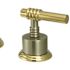 Kingston Brass Milano 8 in. Widespread 2-Handle Mid-Arc Bathroom Faucet in Brushed Nickel and Polished Brass