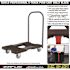 SNAP-LOC 1500 lbs. Capacity Industrial Strength Professional E-Track Push Cart Dolly in Black