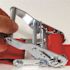 SNAP-LOC 16 ft. x 2 in. Logistic Ratchet E-Strap with Hook and Loop Storage Fastener in Red