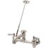 Zurn AquaSpec Wall-Mount Service Sink Faucet -Vacuum-Breaker Spout, Pail Hook, Wall Brace, and Metal Lever Handles, Chrome
