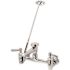 Zurn AquaSpec Wall-Mount Service Sink Faucet -Vacuum-Breaker Spout, Pail Hook, Wall Brace, and Metal Lever Handles, Chrome