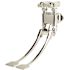 Zurn Wall Mounted 2-Handle Double Foot Pedal Utility Faucet in Chrome
