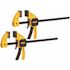 DEWALT 6 in. 100 lbs. Trigger Clamp Set (2 Piece) with 2.43 in Throat Depth