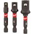 Milwaukee SHOCKWAVE Impact Duty 1/4 in. Hex Shank Socket Adapter Set (3-Piece)