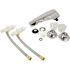 DANCO 2-Handle Wall Mount Roman Tub Faucet for Mobile Home Garden Tubs in Chrome