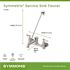 Symmons Symmetrix 8 in. Wall-Mount 2-Handle Low-Arc Service Sink Faucet in Chrome