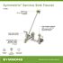 Symmons Symmetrix 8 in. Wall-Mount 2-Handle Low-Arc Service Sink Faucet in Chrome
