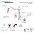 Kingston Brass Victorian 8 in. Widespread 2-Handle Bathroom Faucet in Polished Chrome